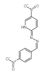 Benzaldehyde, 4-nitro-,2-(5-nitro-2-pyridinyl)hydrazone picture