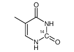 thymine, [2-14c]结构式