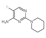 5-Fluoro-2-piperidin-1-yl-pyrimidin-4-ylamine Structure