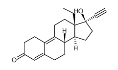 (17A)-13-ETHYL-17-HYDROXY-18,19-DINORPREGNA-4,9-DIEN-20-YN-3-ONE Structure