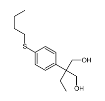 2-(4-butylsulfanylphenyl)-2-ethylpropane-1,3-diol结构式