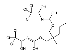 Bis[N-(2,2,2-trichloro-1-hydroxyethyl)carbamic acid]2-methyl-2-propyltrimethylene ester结构式