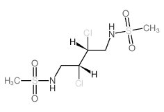 Methanesulfonamide,N,N'-(2,3-dichloro-1,4-butanediyl)bis-, [R-(R*,R*)]- (9CI) Structure