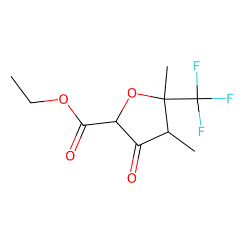 ethyl cis-4,5-dimethyl-3-oxo-5-(trifluoromethyl)tetrahydrofuran-2-carboxylate Structure