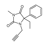 5-ethyl-3-methyl-5-phenyl-1-prop-2-ynylimidazolidine-2,4-dione Structure