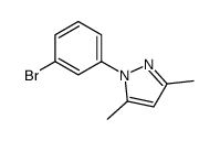 1-(3-溴苯基)-3,5-二甲基-1H-吡唑结构式