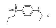 acetic acid-[4-(2-iodo-ethanesulfonyl)-anilide]结构式