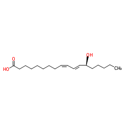 13(s)-羟基-9z,11e-十八二烯酸结构式