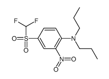 4-(difluoromethylsulfonyl)-2-nitro-N,N-dipropylaniline结构式