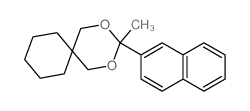 2,4-Dioxaspiro[5.5]undecane,3-methyl-3-(2-naphthalenyl)- structure