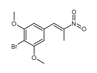 (+/-)-1-(4-bromo-3,5-dimethoxyphenyl)-2-nitropropene结构式