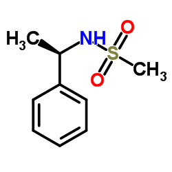 N-[(1R)-1-Phenylethyl]methanesulfonamide结构式