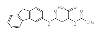 L-Asparagine,N2-acetyl-N-9H-fluoren-3-yl-结构式
