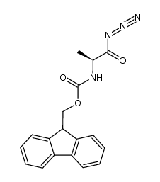 9-fluorenylmethoxycarbonyl-Ala-N3结构式