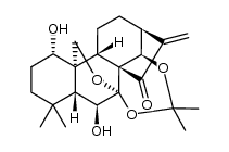 ent-1α,6β-dihydroxy-7,14-isopropylidene ketal-15-oxo-7,20-epoxy-16-kaurene Structure
