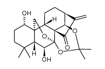 ent-1α,6β-dihydroxy-7,14-isopropylidene ketal-15-oxo-7,20-epoxy-16-kaurene结构式