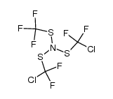 trifluoromethylmercapto-bis(chlorodifluoromethylmercapto)amine结构式
