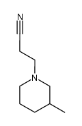 3-(3-methyl-piperidino)-propionitrile结构式