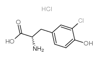 3-氯-L-酪氨酸盐酸结构式