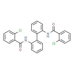 N,N'-2,2'-Biphenyldiylbis(2-chlorobenzamide)结构式