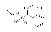 <α-Methylamino-(o-hydroxy-benzyl)>-phosphonsaeure-aethylester Structure