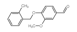 3-METHOXY-4-[(2-METHYLBENZYL)OXY]BENZALDEHYDE structure
