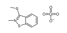 2-methyl-3-methylsulfanyl-1,2-benzothiazol-2-ium,perchlorate Structure