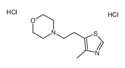 4-[2-(4-methyl-1,3-thiazol-5-yl)ethyl]morpholine,dihydrochloride结构式