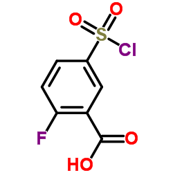5-氯磺酰基-2-氟苯甲酸结构式