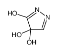 4,4-dihydroxy-1H-pyrazol-5-one结构式