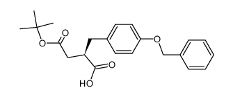 (2R)-2-[4-(benzyloxy)benzyl]-4-tert-butoxy-4-oxobutanoic acid Structure
