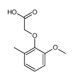 2-(2-methoxy-6-methylphenoxy)acetic acid Structure