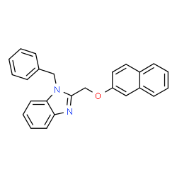1-benzyl-2-((naphthalen-2-yloxy)methyl)-1H-benzo[d]imidazole Structure