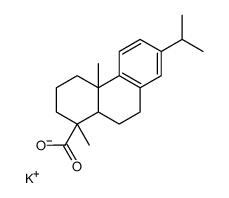 potassium [1R-(1alpha,4abeta,10aalpha)]-1,2,3,4,4a,9,10,10a-octahydro-7-isopropyl-1,4a-dimethylphenanthren-1-carboxylate structure