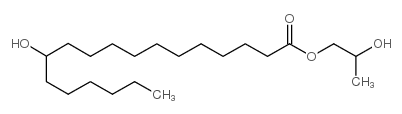 12-hydroxyoctadecanoic acid monoester with 1,2-propanediol结构式