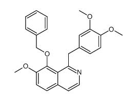 8-Benzyloxy-1-(3',4'-dimethoxybenzyl)-7-methoxyisoquinoline结构式