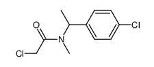 2-Chloro-N-[1-(4-chloro-phenyl)-ethyl]-N-methyl-acetamide结构式