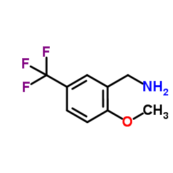 2-Methoxy-5-(trifluoromethyl)benzylamine结构式