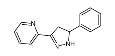 2-(5-phenyl-4,5-dihydro-1H-pyrazol-3-yl)pyridine结构式