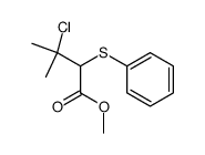 methyl 3-chloro-3-methyl-2-(phenylthio)butanoate Structure