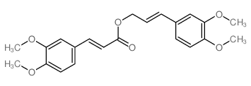 [(E)-3-(3,4-dimethoxyphenyl)prop-2-enyl] (E)-3-(3,4-dimethoxyphenyl)prop-2-enoate Structure