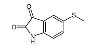 5-methylsulfanyl-1H-indole-2,3-dione结构式