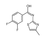 3,4-Difluoro-N-(4-methyl-1,3-thiazol-2-yl)benzamide Structure