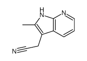 2-(2-Methyl-1H-pyrrolo[2,3-b]pyridin-3-yl)acetonitrile结构式