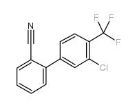 2-[3-chloro-4-(trifluoromethyl)phenyl]benzonitrile Structure