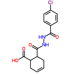 6-{[2-(4-Chlorobenzoyl)hydrazino]carbonyl}-3-cyclohexene-1-carboxylic acid结构式