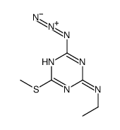 4-Azido-N-ethyl-6-(methylsulfanyl)-1,3,5-triazin-2-amine结构式