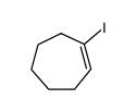 (E)-1-iodocyclohept-1-ene结构式