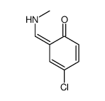 (6E)-4-chloro-6-(methylaminomethylidene)cyclohexa-2,4-dien-1-one Structure