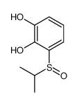 3-[(R)-propan-2-ylsulfinyl]benzene-1,2-diol结构式